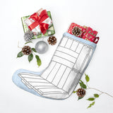 White Pad Christmas Stocking