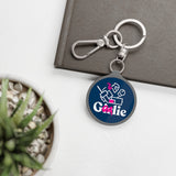 Goalie Girl Keyring Tag
