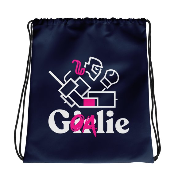 Goalie Girl Drawstring Bag
