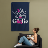 Goalie Girl Vertical Flag