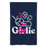 Goalie Girl Vertical Flag