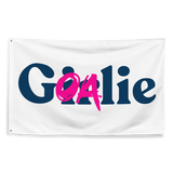 Goalie Girl Text Flag