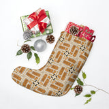 Vintage Pads Pattern Christmas Stocking