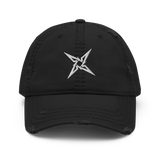 Goaltender Metal Icon Distressed Dad Hat