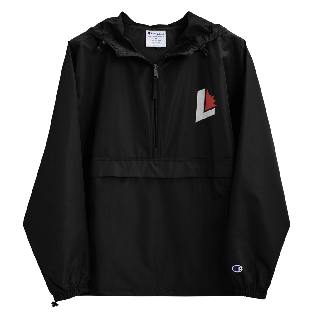 Louisville Logo Champion Packable Jacket, Backstop Hockey