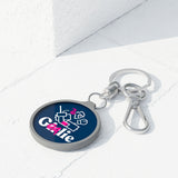 Goalie Girl Keyring Tag