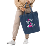 Goalie Girl Organic Denim Tote Bag