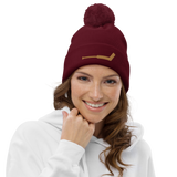 Goal Stick Pom Pom Beanie
