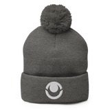 Itech "Eye" Logo Pom-Pom Beanie