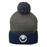 Itech "Eye" Logo Pom-Pom Beanie