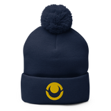 Itech "Eye" Logo Pom-Pom Beanie