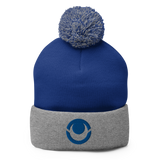 Itech "Eye" Logo Pom-Pom Beanie