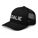 Goalie Text Trucker Hat