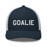 Goalie Text Trucker Hat