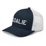 Goalie Text Trucker Hat