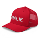 Goalie Text Trucker Hat