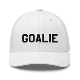 Goalie Text Trucker Hat