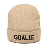 Goalie Text Recycled Beanie