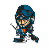 SportNics San Jose Goalie Sticker