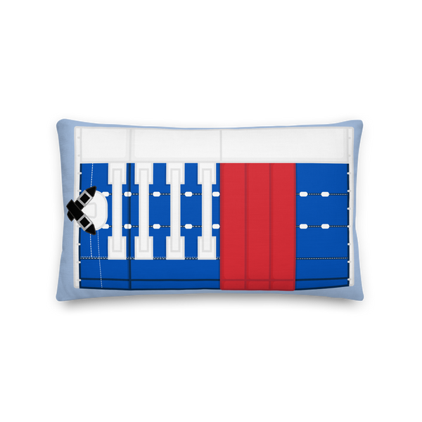 Osgood Double Sided Throw Pillow, Backstop Hockey