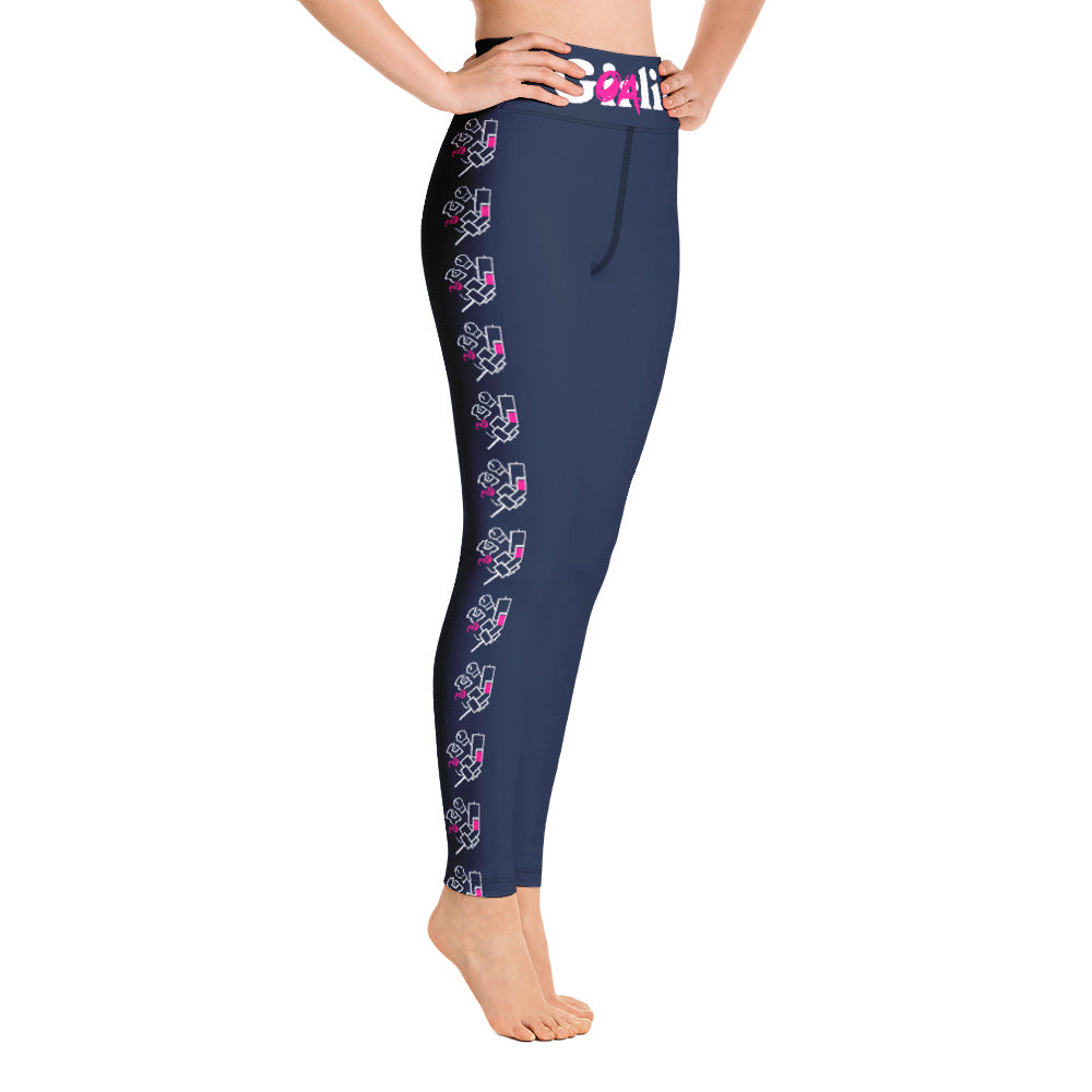 Goalie Girl Yoga Leggings | Backstop Hockey | Hockey Goalie T-Shirts & More