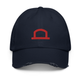 Crease Icon Distressed Dad Hat