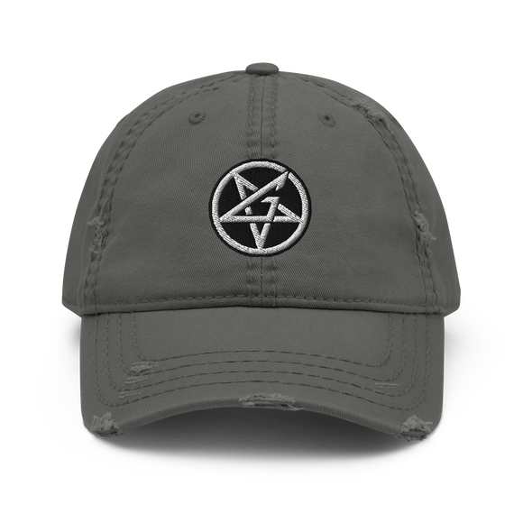 Anthrax Goalie Symbol Distressed Dad Hat