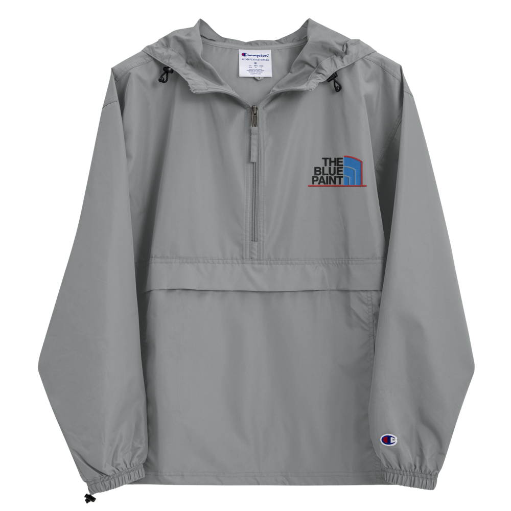 Gray duarable Champion Windbreaker