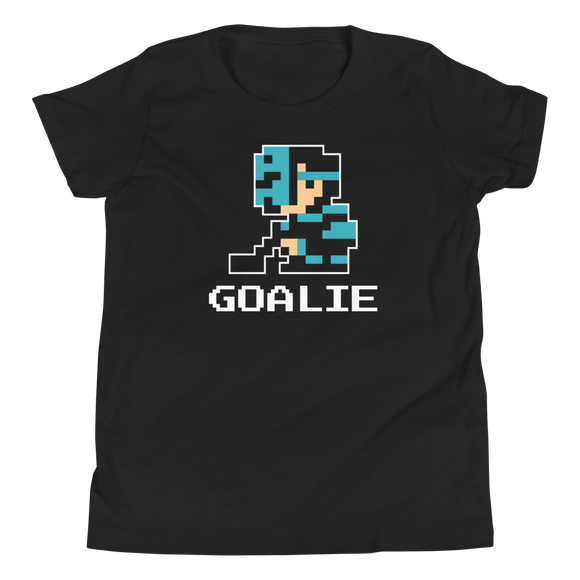 Pixel Goalie Youth Tee (Blue)